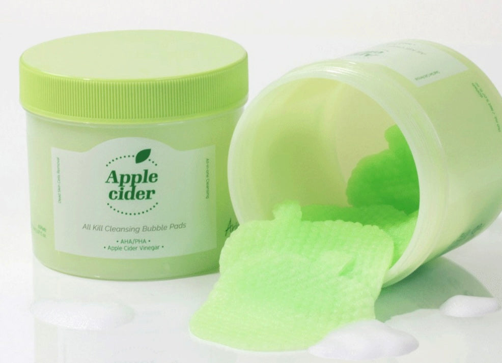 Cleansing Bubble Pads: Apple Cider (AHA +PHA, 60 pads)